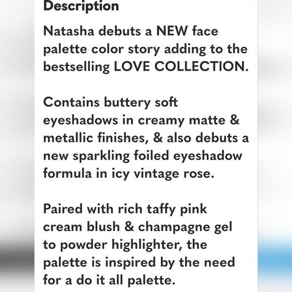 Natasha Denona LOVE FACE PALETTE Eye & Cheek Essential All In One NEW - Picture 4 of 7